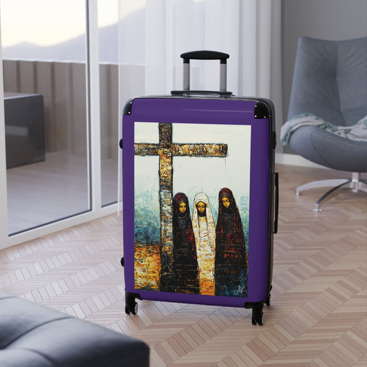 "At-the-Foot of the Cross - John 19:25", Suitcases (Purple)