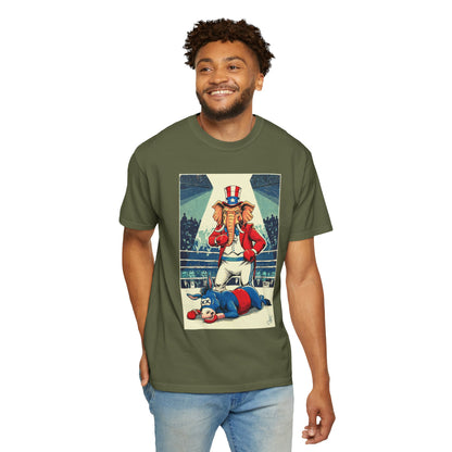 "Brutal Woke Knockout 2024", Unisex T-shirt (Dark Colors)