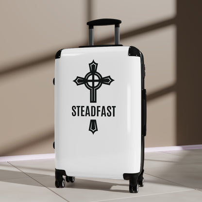 "Steadfast Cross", Suitcases (White)