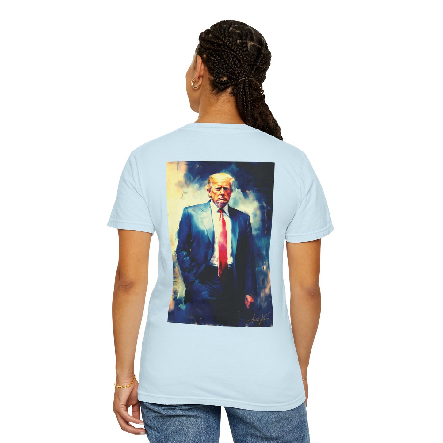 "Trump Portrait No. 6", Unisex T-shirt (Light Colors)