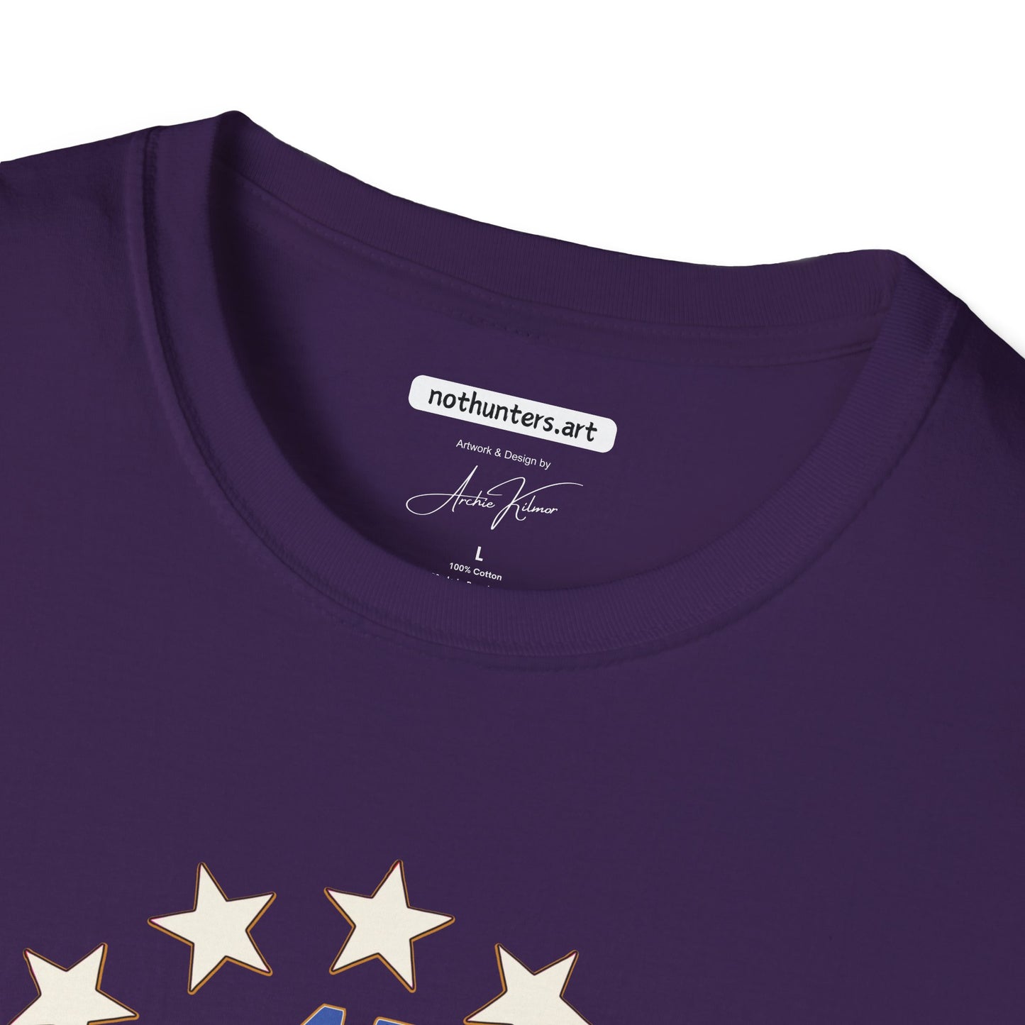 "Trump 45-47 Circle of Stars", Unisex Softstyle T-Shirt