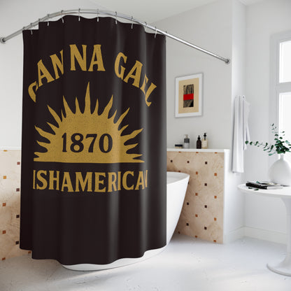 "Clan na Gael - Irish American", Shower Curtains (Seal Brown)