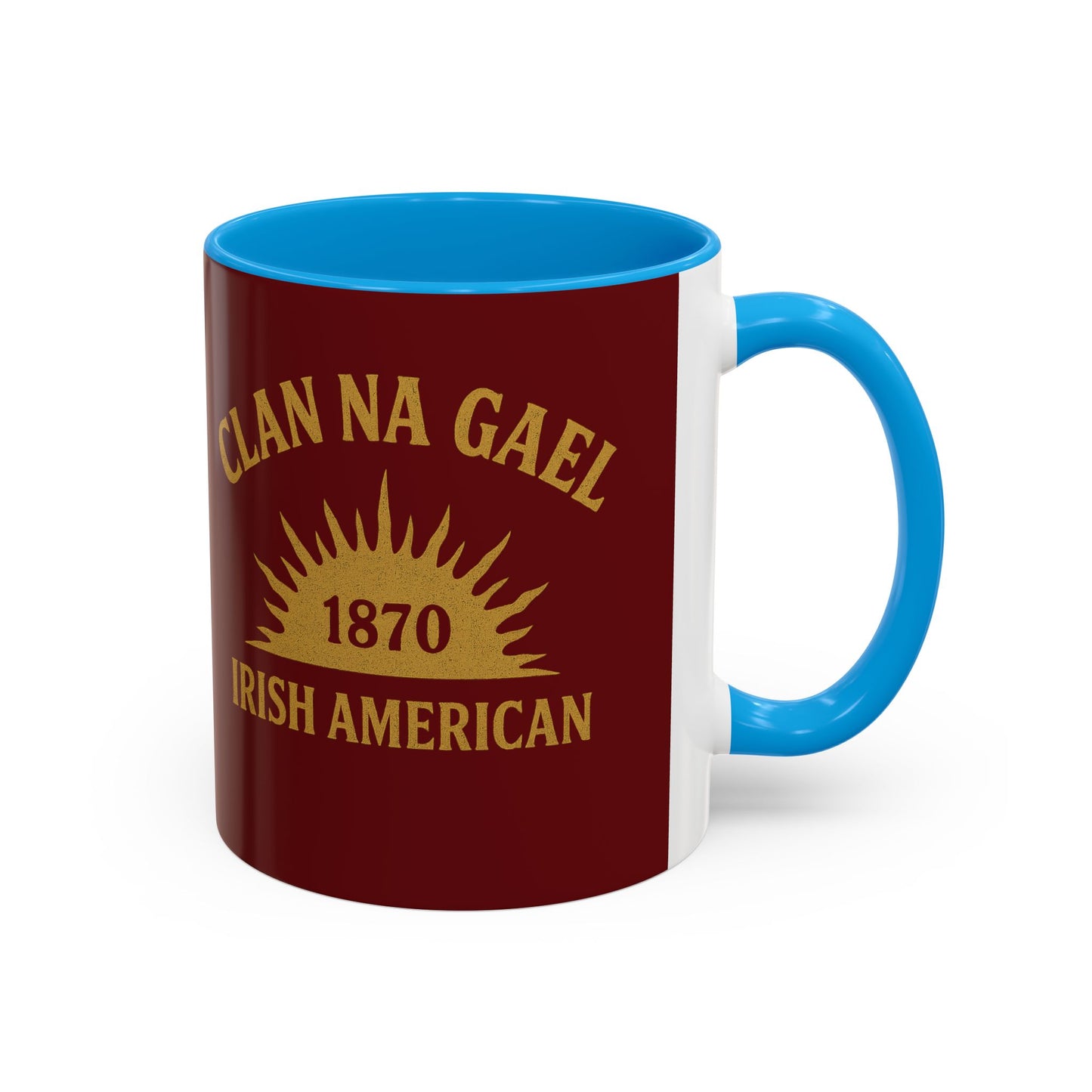 "Clan na Gael - Irish American", Colorful Mugs (11oz, 15oz) (Palladius Red)