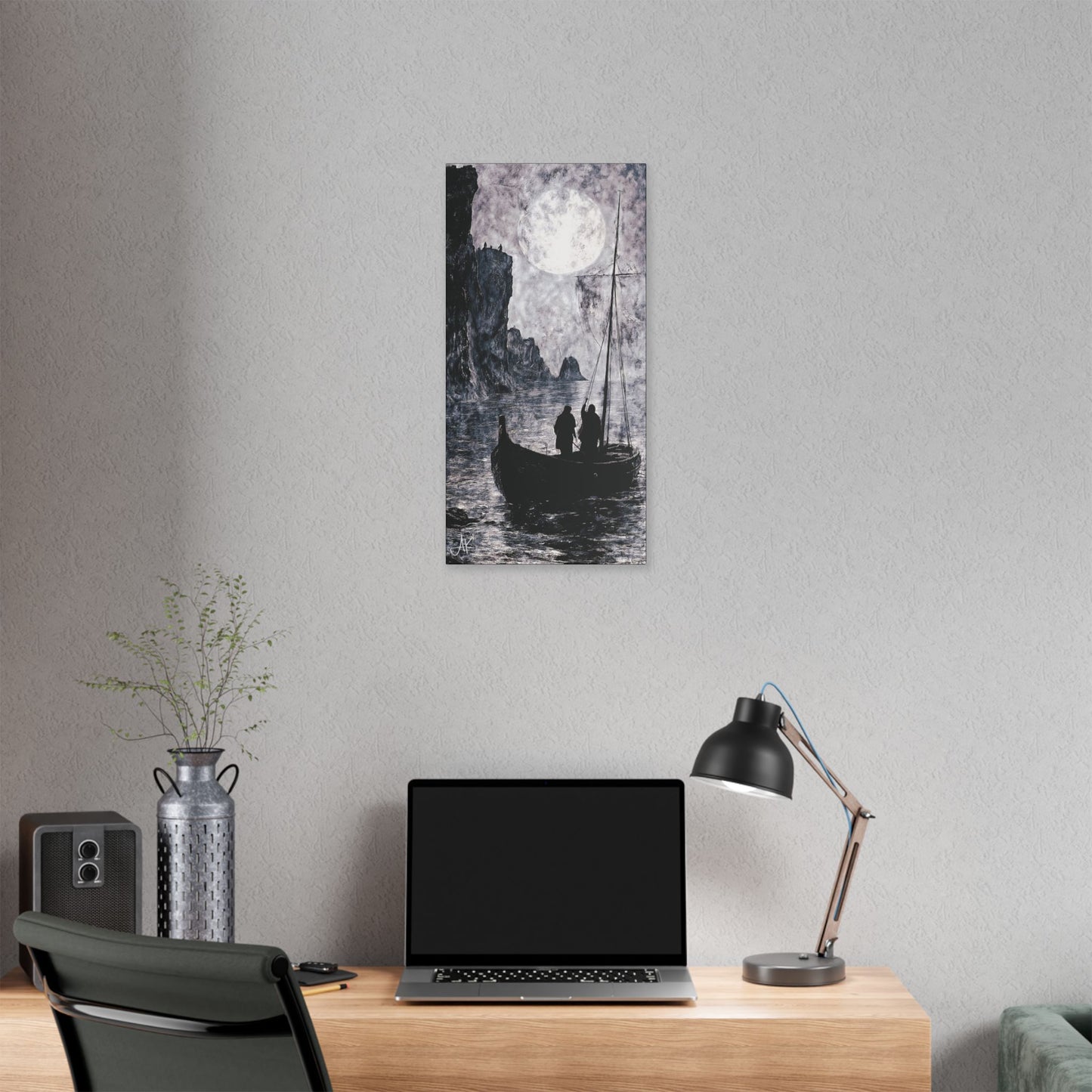 "World's Edge: Clans of the Farthest Shore", Stretched Classic Canvas Fine Art Print