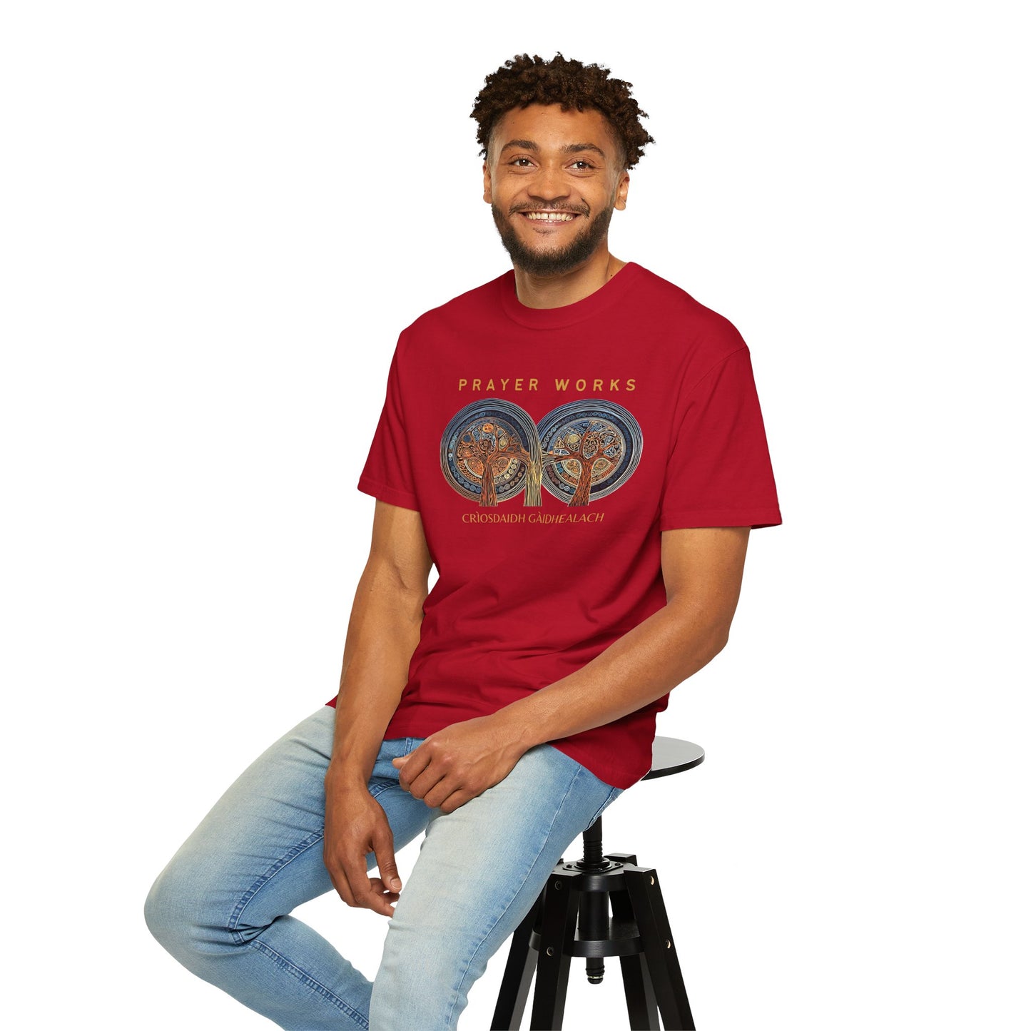 "Prayer Works - Criosdaidh Gàidhealach", Unisex T-shirt