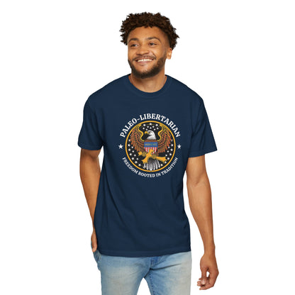 "Paleo-Libertarian" #01, Unisex T-shirt (Dark Colors)