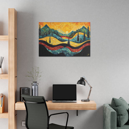 "Vintage Vista", Stretched Classic Canvas Fine Art Print