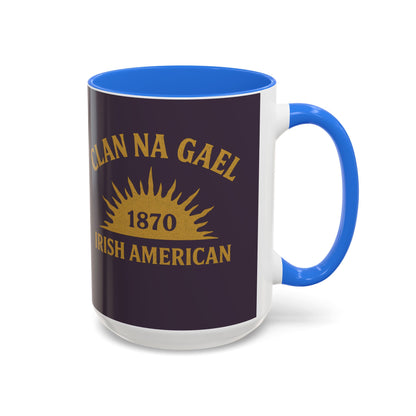 "Clan na Gael - Irish American", Colorful Mugs (11oz, 15oz) (Purple Verbena)