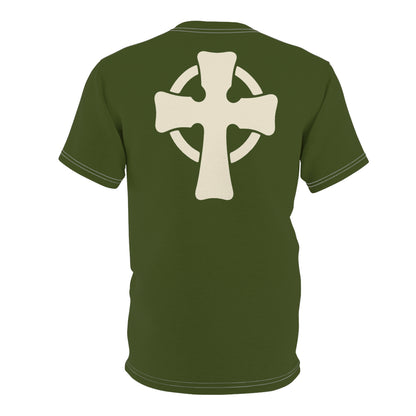 "Retro Jesus", Unisex T-shirt (Verdun Green)