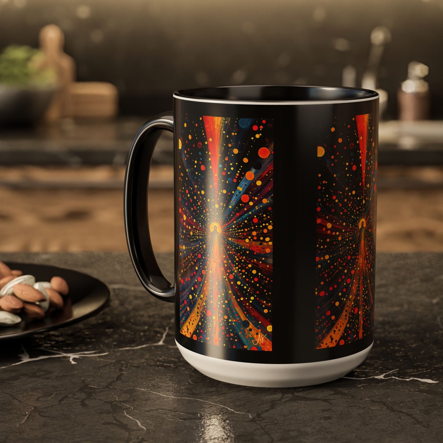 "Illuminated by Grace - 2 Corinthians 4:6", Colorful Mugs (11oz & 15oz)