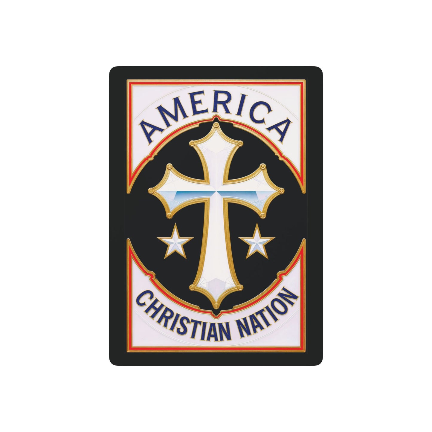 "America Christian Nation" #21, Christian Playing Cards (Void Black)