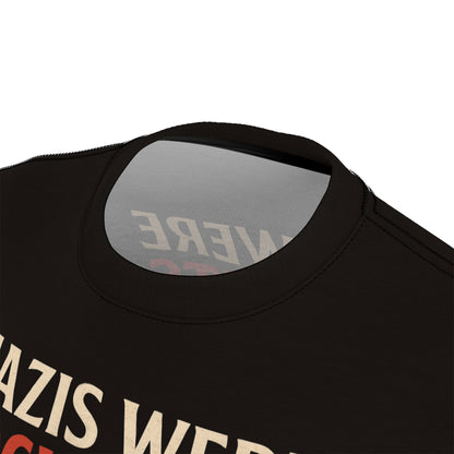 "Nazis were Socialists", Unisex T-shirt (Soot Black)