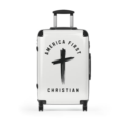 "America First Christian" #05 Suitcases (Alabaster White)