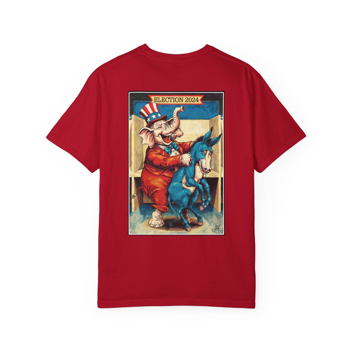 "MAGA Spanked the Donkeys 2024", Unisex T-shirt (Dark Colors)