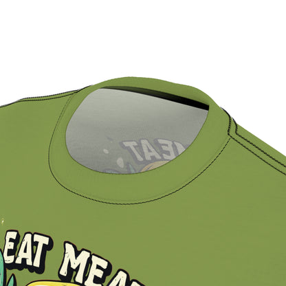"Eat Meat & Be Healthy", Unisex T-shirt (Zombie Green)