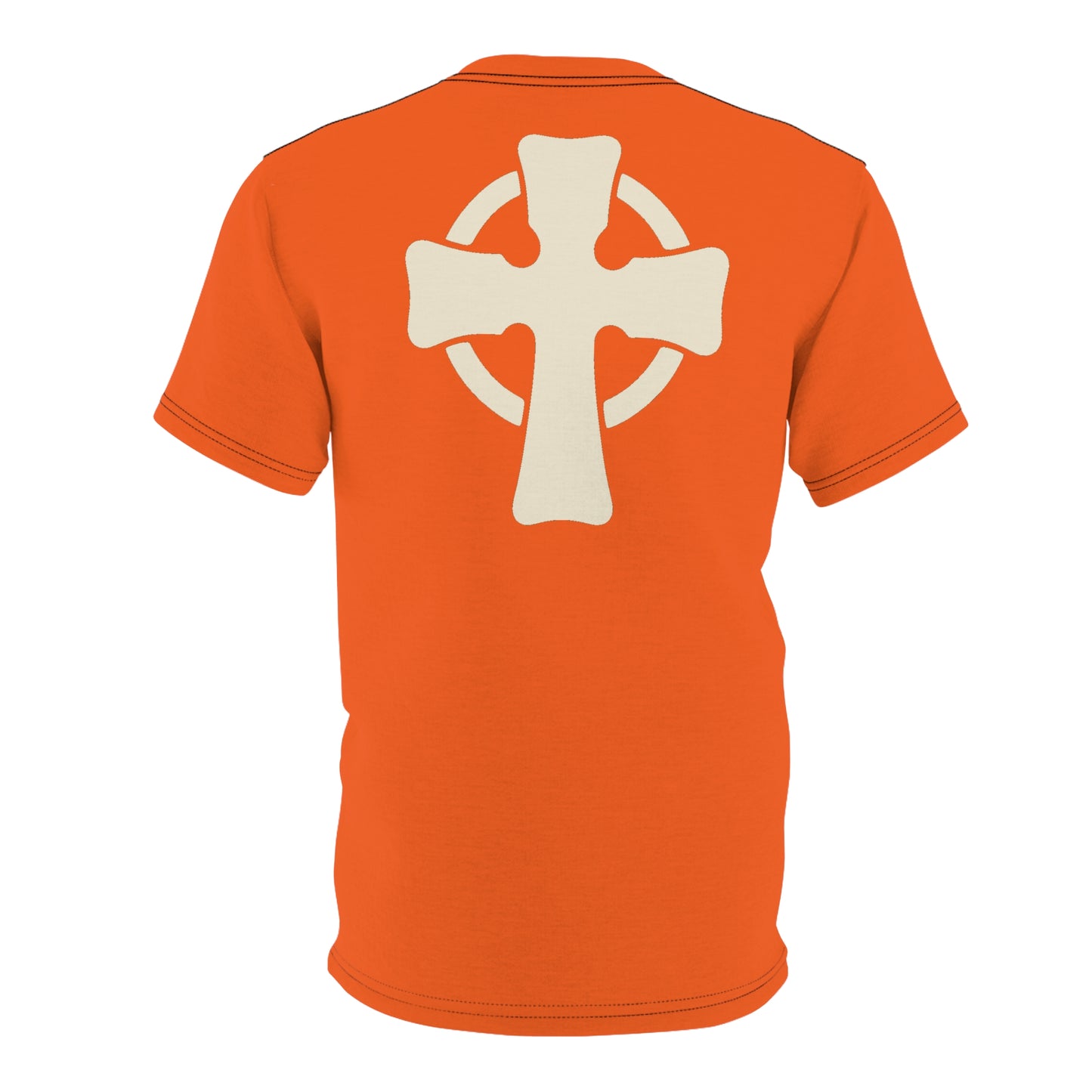 "Retro Jesus", Unisex T-shirt (Vivid Orange)