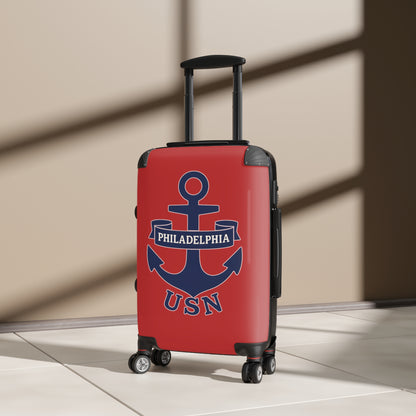 "USN Anchor", Suitcase (Spring Cherry Red)