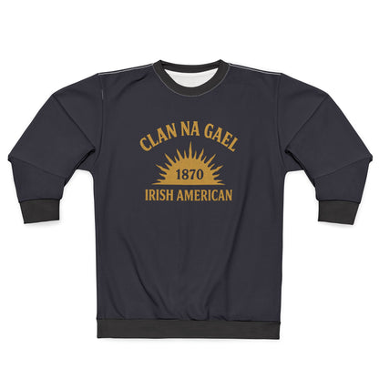 "Clan na Gael - Irish American", Unisex Sweatshirt (Black Rock Blue)
