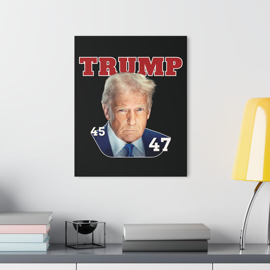 "Trump 45-47", Acrylic Wall Prints (French Cleat Hanging) (Void Black)