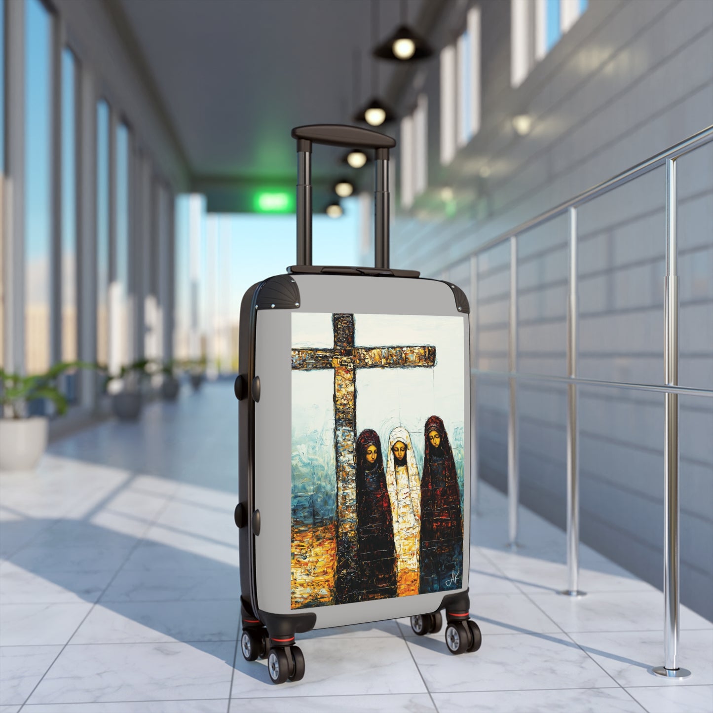"At-the-Foot of the Cross - John 19:25", Suitcases (Light Grey)