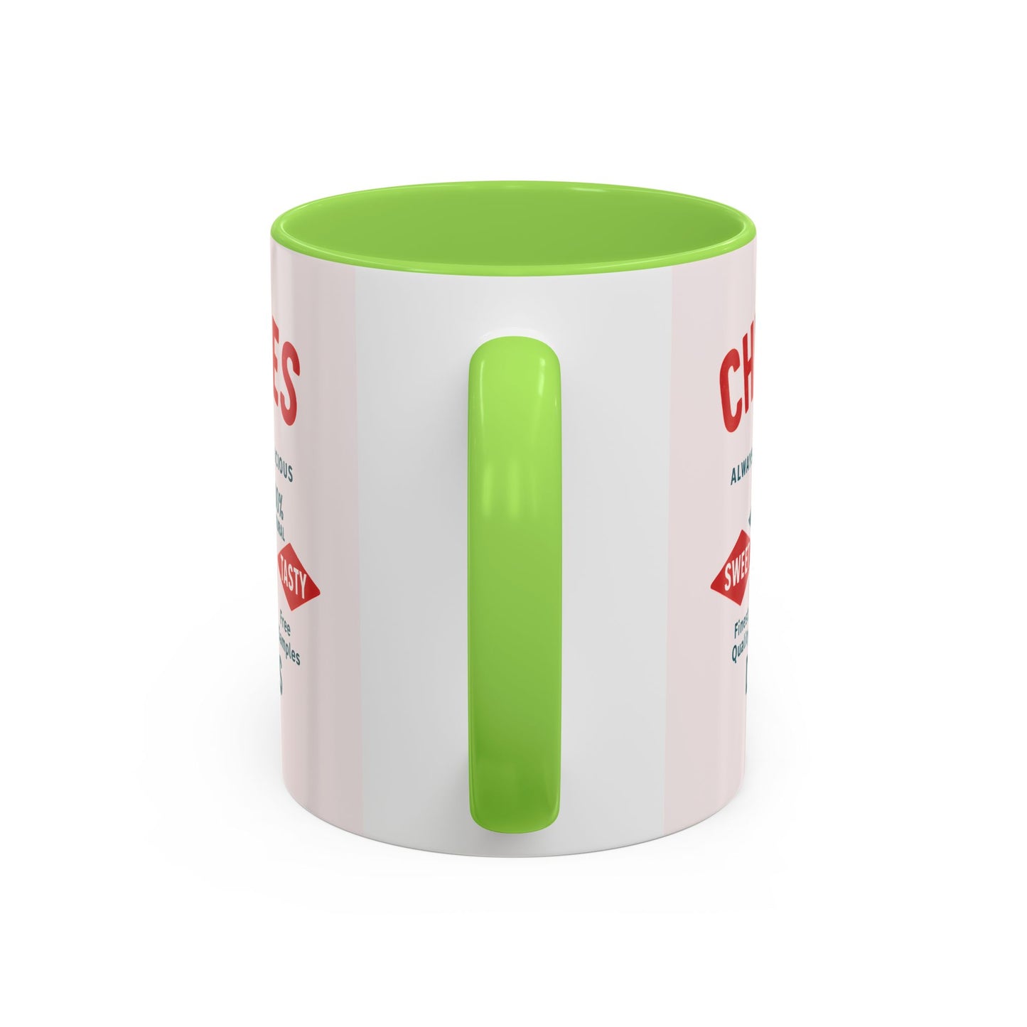 "Delicious Cherries", Colorful Mugs (11oz, 15oz) (Sea Salt Sherbet)