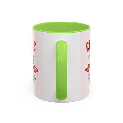 "Delicious Cherries", Colorful Mugs (11oz, 15oz) (Sea Salt Sherbet)