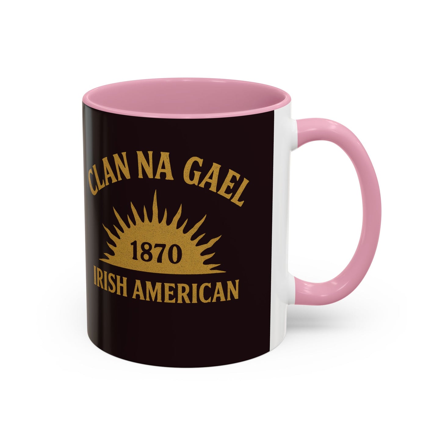 "Clan na Gael - Irish American", Colorful Mugs (11oz, 15oz) (Seal Brown)