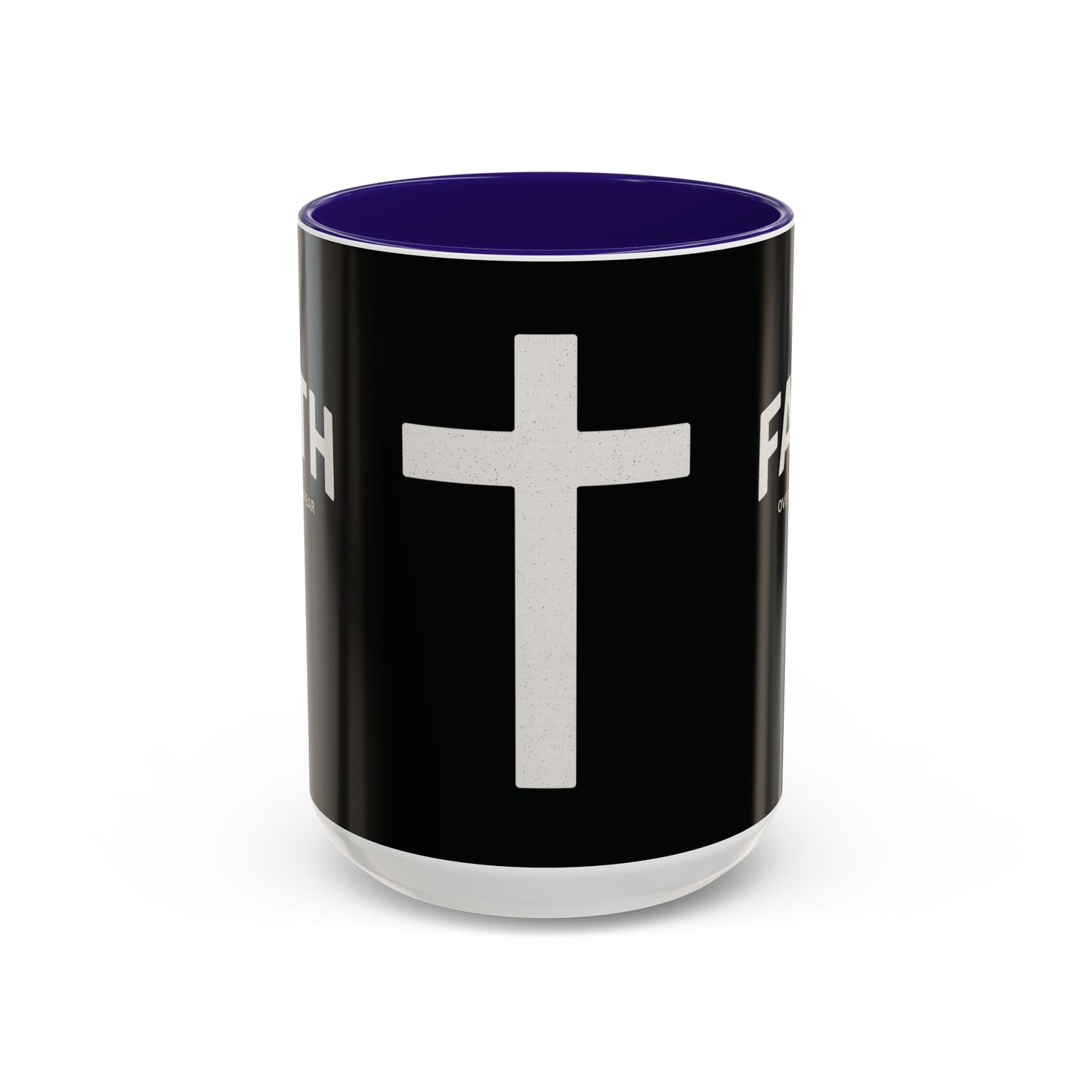 "Faith Overcomes Fear", Colorful Mugs (11oz, 15oz)