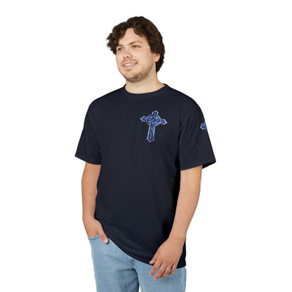 "Soldier of Christ", Unisex T-shirt (Blackstone Blue)