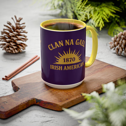 "Clan na Gael - Irish American", Colorful Mugs (11oz, 15oz) (3B0A4F)