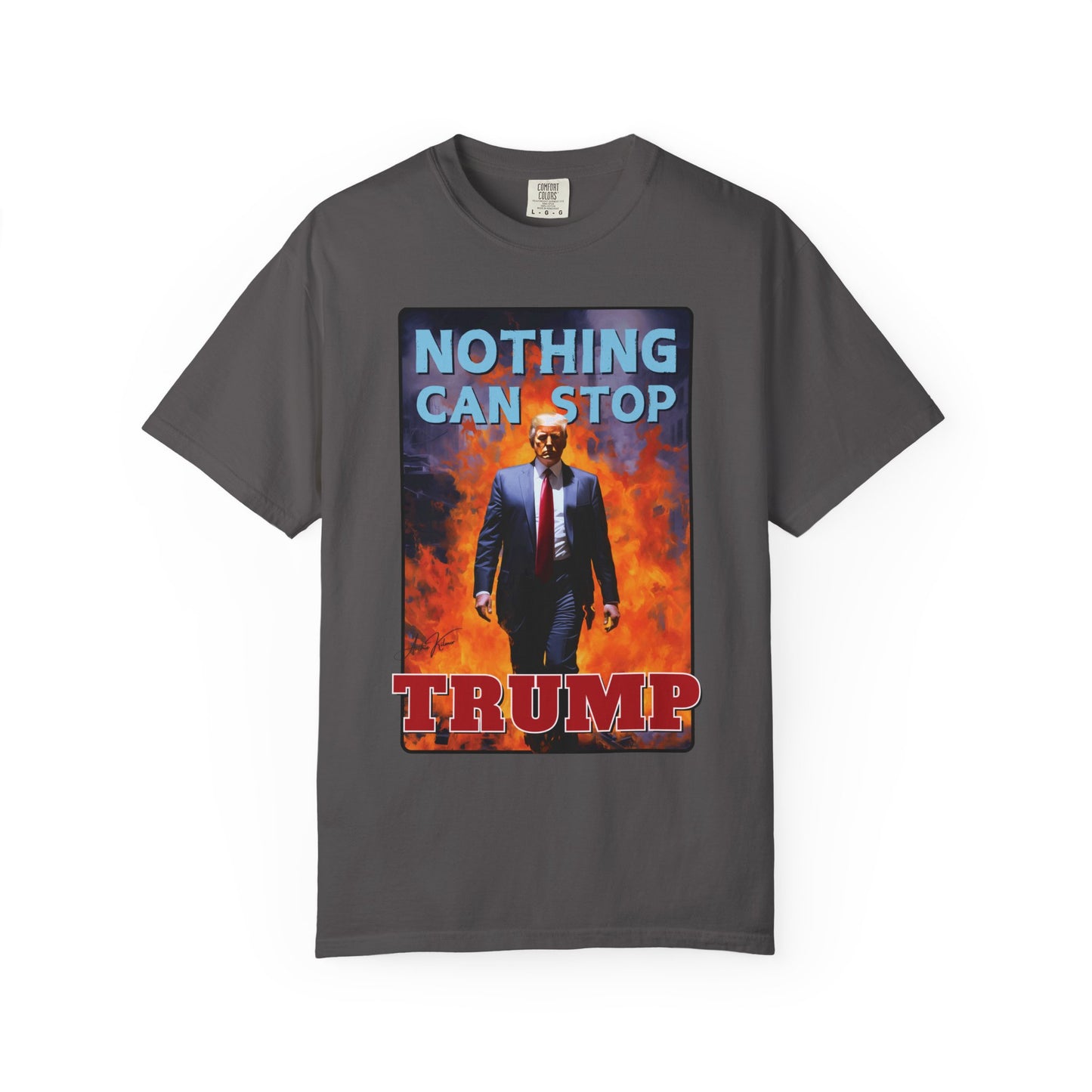 "Nothing Can Stop Trump", Unisex T-shirt (Dark Colors)