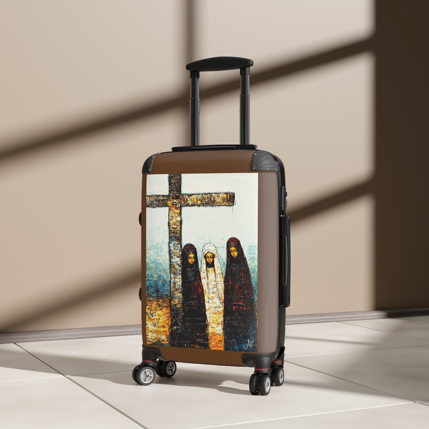 "At-the-Foot of the Cross - John 19:25", Suitcases (Dark Brown)