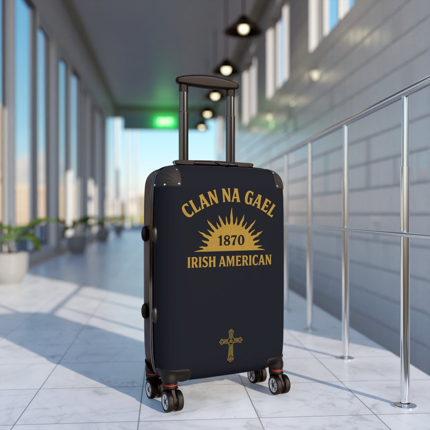 "Clan na Gael - Irish American", Suitcase (Black Denim)