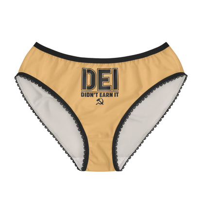 "DEI - Didn't Earn It" #14, Women's Briefs (Topaz Orange)
