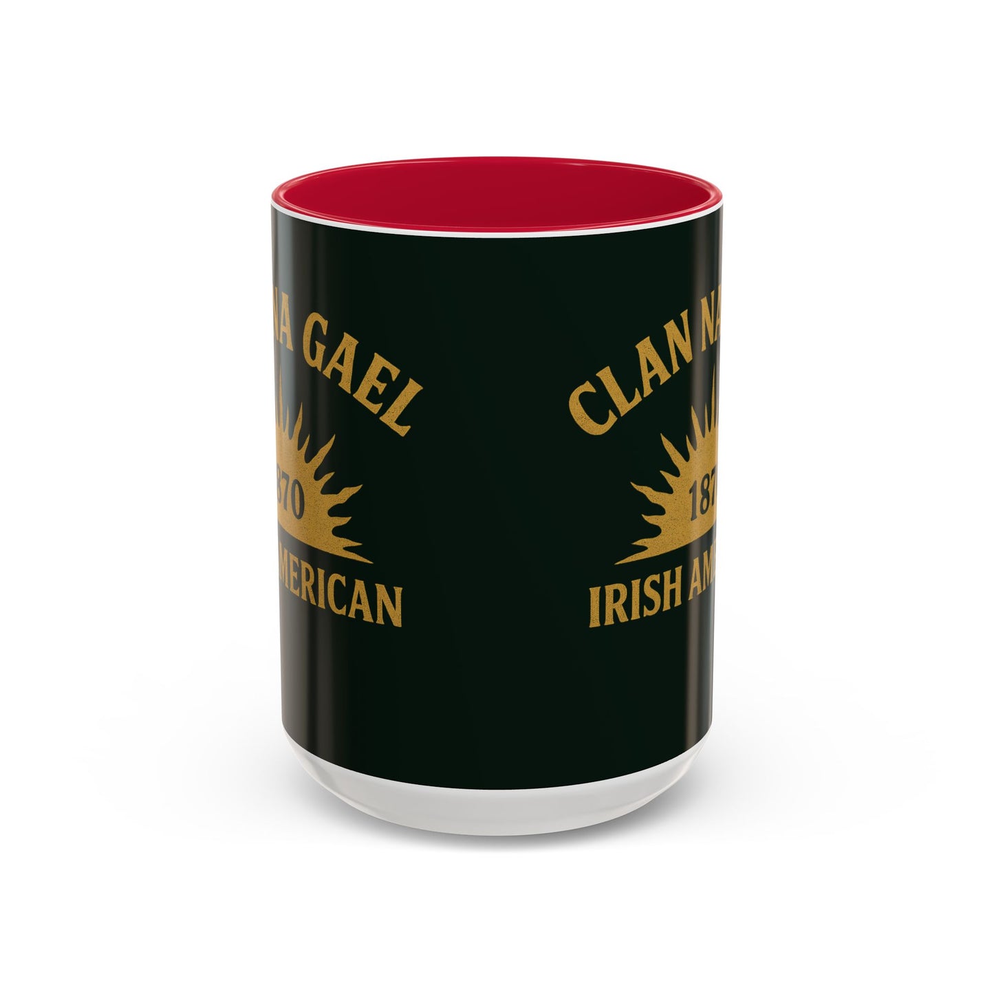 "Clan na Gael - Irish American", Colorful Mugs (11oz, 15oz) (Túath Green)