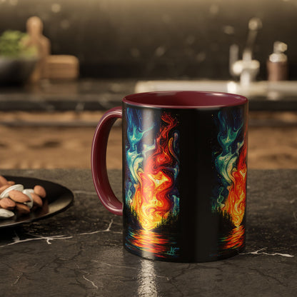 "Naomh Solus (Gaelic) - Sacred Light (English)", Colorful Mugs (11oz, 15oz)