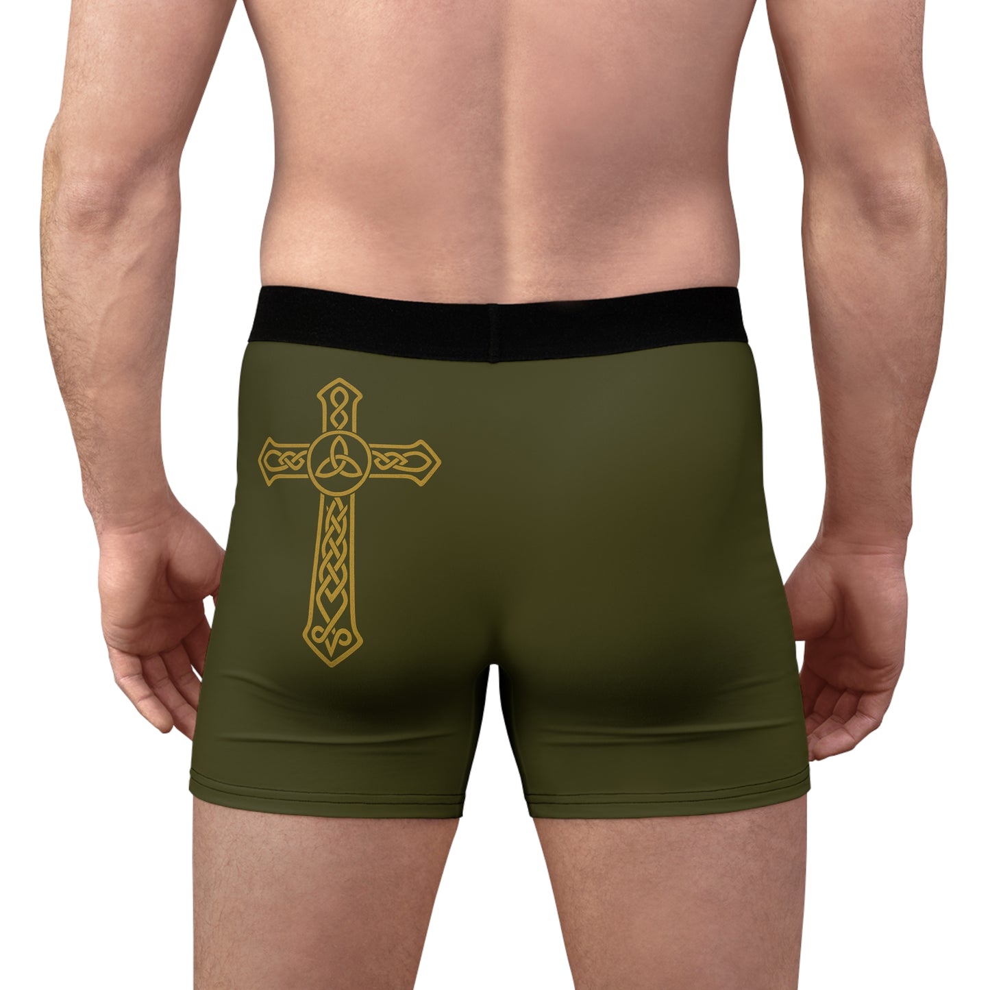 "Clan na Gael - Irish American", Men's Boxer Briefs (Fianna Green)