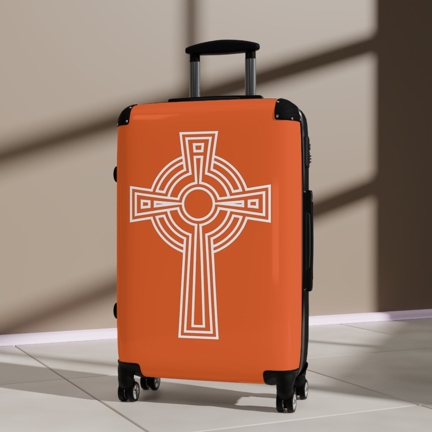 "A Simple High Cross", Suitcases (Dark Orange)