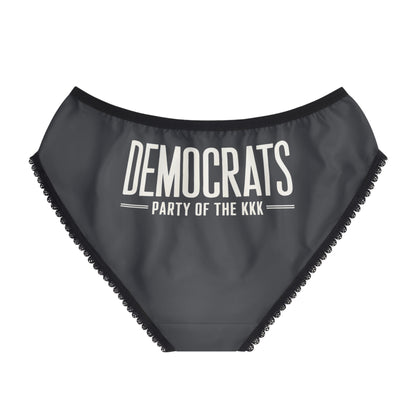 "Democrats - Party of the KKK", Women's Briefs (Highland Grey)