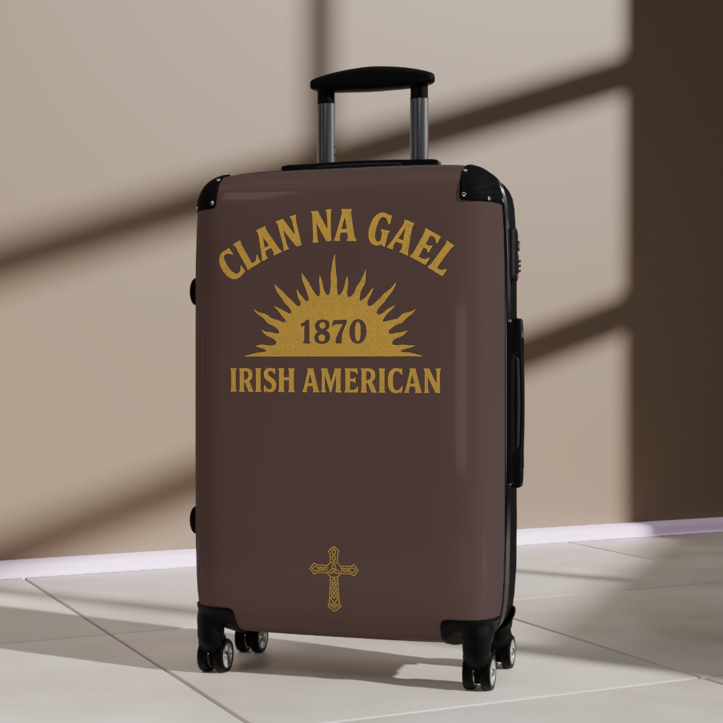 "Clan na Gael - Irish American", Suitcase (Wild Boar Brown)