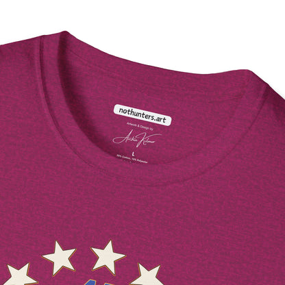 "Trump 45-47 Circle of Stars", Unisex Softstyle T-Shirt