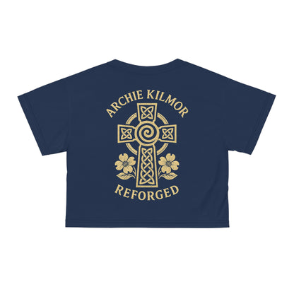 "Archie Kilmor Cross - Reforged" #01, Crop Tee (Cambridge Blue)