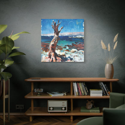 "Littoral Watch – Relic of the Gaelic Coast", Fine Art Matte Canvas, Stretched, 1.25"