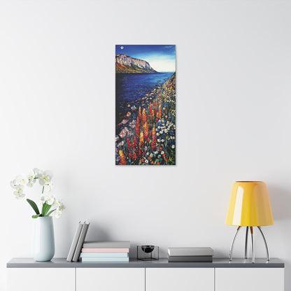 "Blooms Under Gaelic Moon", Stretched Classic Canvas Print