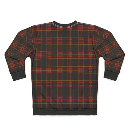 "Kilmor Gallóglach Tartan", Unisex Sweatshirt (Gallóglach Black Cuffs and Collar)