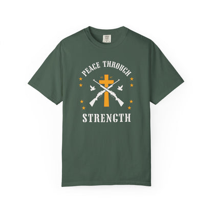 "Peace Through Strength" #01, Unisex T-shirt