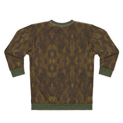 "Swamp Recon Camouflage", Unisex Sweatshirt (Fen Moss Cuffs and Collar)