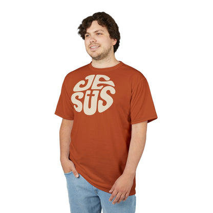 "Retro Jesus", Unisex T-shirt (Alloy Orange)