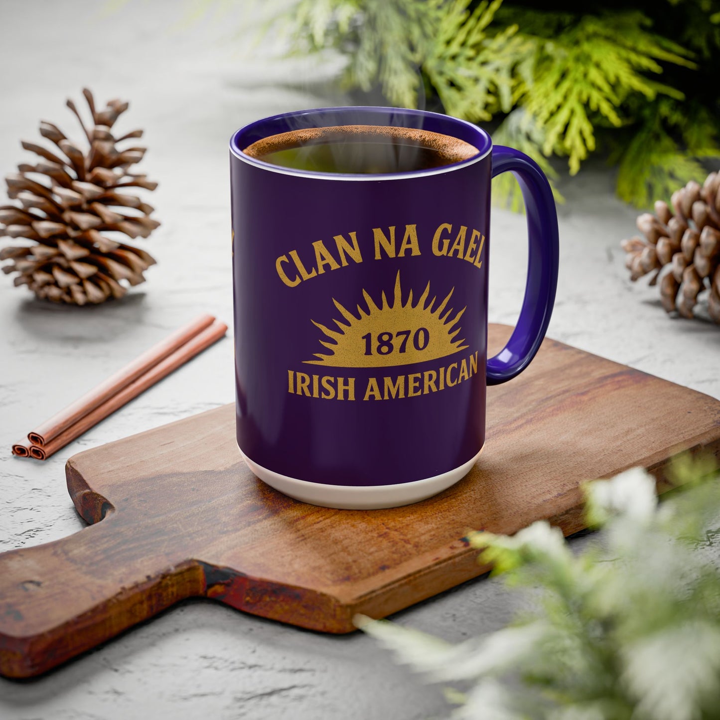 "Clan na Gael - Irish American", Colorful Mugs (11oz, 15oz) (3B0A4F)