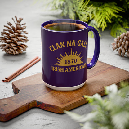 "Clan na Gael - Irish American", Colorful Mugs (11oz, 15oz) (3B0A4F)
